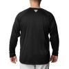imageColumbia Mens PFG Terminal Tackle Long Sleeve ShirtBlackGulf Stream Logo