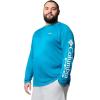 imageColumbia Mens PFG Terminal Tackle Long Sleeve ShirtBlue EchoWhite Logo