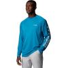 imageColumbia Mens PFG Terminal Tackle Long Sleeve ShirtBlue EchoWhite Logo