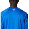 imageColumbia Mens PFG Terminal Tackle Long Sleeve ShirtBlue MacawWhite Logo