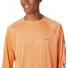 imageColumbia Mens PFG Terminal Tackle Long Sleeve ShirtBright NectarVivid Blue Logo