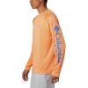 imageColumbia Mens PFG Terminal Tackle Long Sleeve ShirtBright NectarVivid Blue Logo