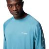 imageColumbia Mens PFG Terminal Tackle Long Sleeve ShirtCanyon BlueIcy Morn Logo