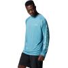 imageColumbia Mens PFG Terminal Tackle Long Sleeve ShirtCanyon BlueIcy Morn Logo