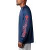 imageColumbia Mens PFG Terminal Tackle Long Sleeve ShirtCarbonRed Spark Logo