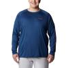 imageColumbia Mens PFG Terminal Tackle Long Sleeve ShirtCarbonRed Spark Logo