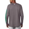 imageColumbia Mens PFG Terminal Tackle Long Sleeve ShirtCity GreyDark Lime Logo