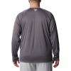 imageColumbia Mens PFG Terminal Tackle Long Sleeve ShirtCity GreyPink Pop Logo