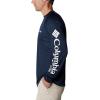imageColumbia Mens PFG Terminal Tackle Long Sleeve ShirtCollegiate NavyWhite Logo