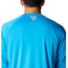 imageColumbia Mens PFG Terminal Tackle Long Sleeve ShirtCompass BlueCarbon Logo