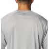 imageColumbia Mens PFG Terminal Tackle Long Sleeve ShirtCool GreySalmon Logo