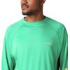 imageColumbia Mens PFG Terminal Tackle Long Sleeve ShirtDark LimeSunlit Logo