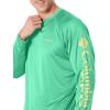 imageColumbia Mens PFG Terminal Tackle Long Sleeve ShirtDark LimeSunlit Logo