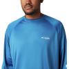 imageColumbia Mens PFG Terminal Tackle Long Sleeve ShirtDark PoolWhite Logo