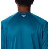 imageColumbia Mens PFG Terminal Tackle Long Sleeve ShirtDeep MarineLaser Lemon Logo