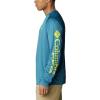 imageColumbia Mens PFG Terminal Tackle Long Sleeve ShirtDeep MarineLaser Lemon Logo