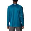 imageColumbia Mens PFG Terminal Tackle Long Sleeve ShirtDeep MarineLaser Lemon Logo