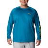 imageColumbia Mens PFG Terminal Tackle Long Sleeve ShirtDeep MarineLaser Lemon Logo
