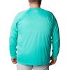 imageColumbia Mens PFG Terminal Tackle Long Sleeve ShirtElectric TurquoiseCool Grey Logo
