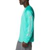 imageColumbia Mens PFG Terminal Tackle Long Sleeve ShirtElectric TurquoiseCool Grey Logo