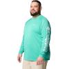 imageColumbia Mens PFG Terminal Tackle Long Sleeve ShirtGlaze GreenWhite Logo