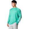 imageColumbia Mens PFG Terminal Tackle Long Sleeve ShirtGlaze GreenWhite Logo