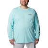 imageColumbia Mens PFG Terminal Tackle Long Sleeve ShirtGulf StreamBlack Logo