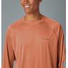 imageColumbia Mens PFG Terminal Tackle Long Sleeve ShirtIsland OrangeSpring Blue Logo