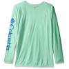 imageColumbia Mens PFG Terminal Tackle Long Sleeve ShirtKelpHarbor Blue Logo