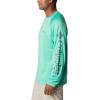 imageColumbia Mens PFG Terminal Tackle Long Sleeve ShirtLight JadeMetal Logo