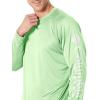 imageColumbia Mens PFG Terminal Tackle Long Sleeve ShirtLime GlowWhite Logo