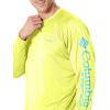 imageColumbia Mens PFG Terminal Tackle Long Sleeve ShirtNeon LightMiami Logo