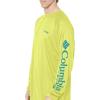 imageColumbia Mens PFG Terminal Tackle Long Sleeve ShirtNeon LightMiami Logo
