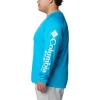 imageColumbia Mens PFG Terminal Tackle Long Sleeve ShirtOcean BlueWhite Logo