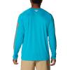 imageColumbia Mens PFG Terminal Tackle Long Sleeve ShirtOcean TealCorange Logo