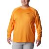 imageColumbia Mens PFG Terminal Tackle Long Sleeve ShirtOrange BlastBlack Logo