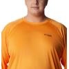 imageColumbia Mens PFG Terminal Tackle Long Sleeve ShirtOrange BlastBlack Logo