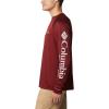 imageColumbia Mens PFG Terminal Tackle Long Sleeve ShirtRed JasperCool Grey Logo