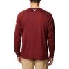 imageColumbia Mens PFG Terminal Tackle Long Sleeve ShirtRed JasperCool Grey Logo