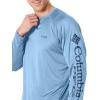 imageColumbia Mens PFG Terminal Tackle Long Sleeve ShirtSkylerCarbon Logo