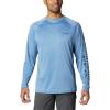 imageColumbia Mens PFG Terminal Tackle Long Sleeve ShirtSkylerCarbon Logo