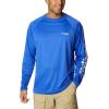 imageColumbia Mens PFG Terminal Tackle Long Sleeve ShirtTanzaniteWhite Logo