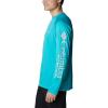 imageColumbia Mens PFG Terminal Tackle Long Sleeve ShirtTurquoiseCool Grey Logo
