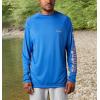 imageColumbia Mens PFG Terminal Tackle Long Sleeve ShirtVivid BlueBright Nectar Logo