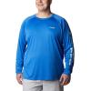imageColumbia Mens PFG Terminal Tackle Long Sleeve ShirtVivid BlueCool Grey Logo