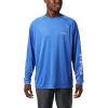 imageColumbia Mens PFG Terminal Tackle Long Sleeve ShirtVivid BlueCool Grey Logo