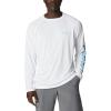 imageColumbia Mens PFG Terminal Tackle Long Sleeve ShirtWhiteAtoll Logo