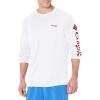 imageColumbia Mens PFG Terminal Tackle Long Sleeve ShirtWhiteRed Spark Logo