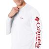 imageColumbia Mens PFG Terminal Tackle Long Sleeve ShirtWhiteRed Spark Logo