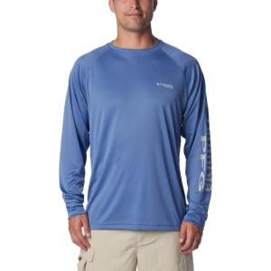 imageColumbia Mens PFG Terminal Tackle Long Sleeve ShirtBluebellCool Grey Logo